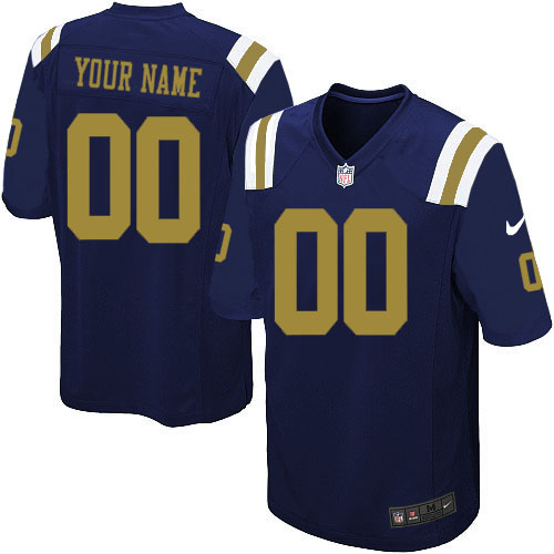 Youth Elite Nike Jersey Navy Blue Alternate - Customized NFL New York Jets